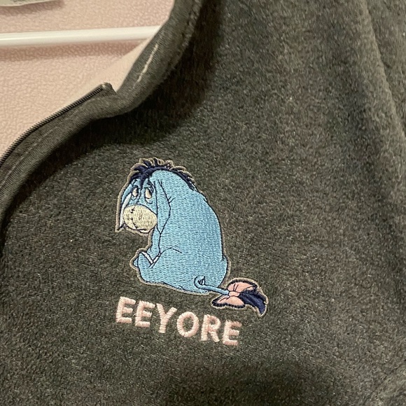 Vintage Disney Eeyore Fleece Quarter Zip Pullover - Picture 3 of 6